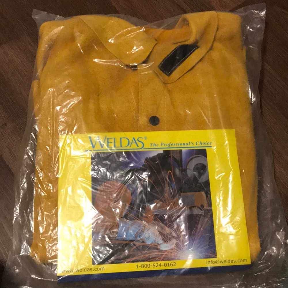 Golden brown welding shirt